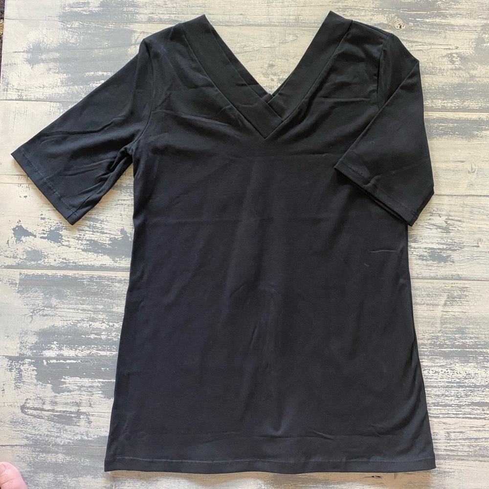 Modbod Black Double V Womens Shirt